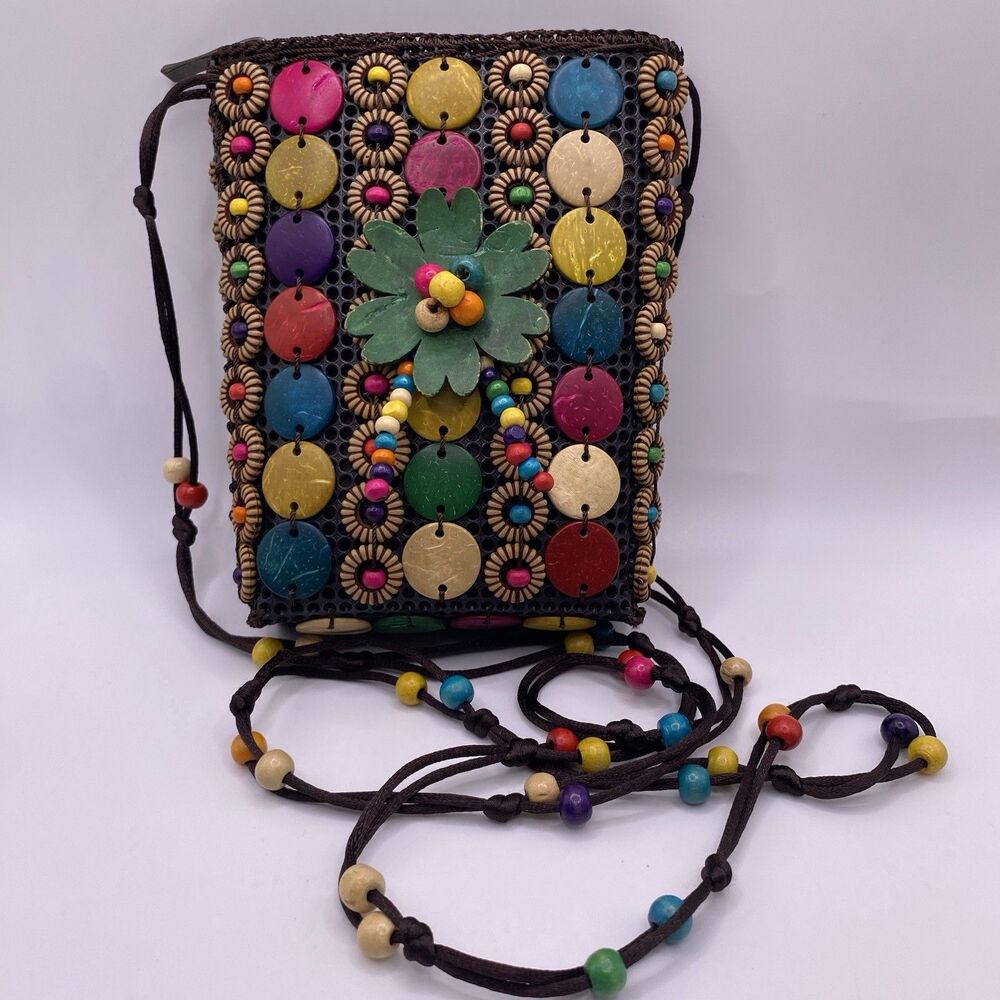 Cross Body Purse Tropical Fun Unique Colorful Whimsical Small